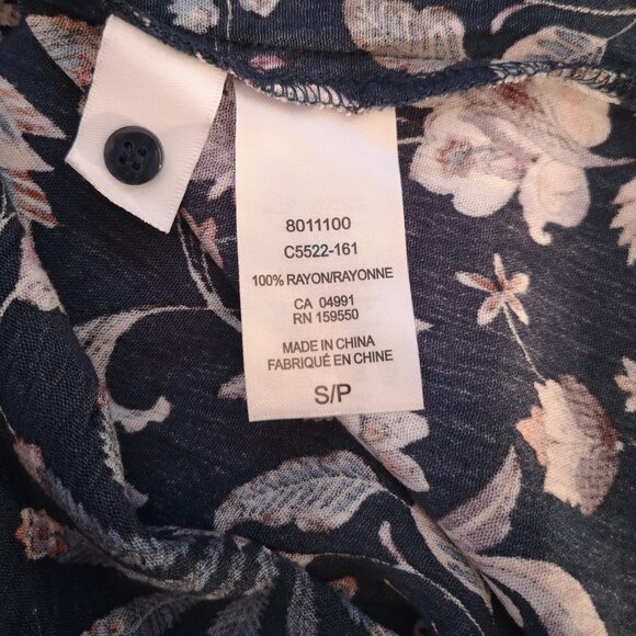 Hilary Radley Ladies Button Front Longer Blouse / Short Dress - Picture 6 of 11